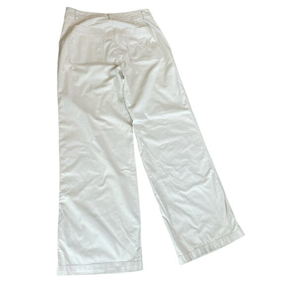 GAP Girlfriend Khaki Pants Sz 12 Tall Light Beige/Khaki Cotton-Spandex #331A - Picture 4 of 7